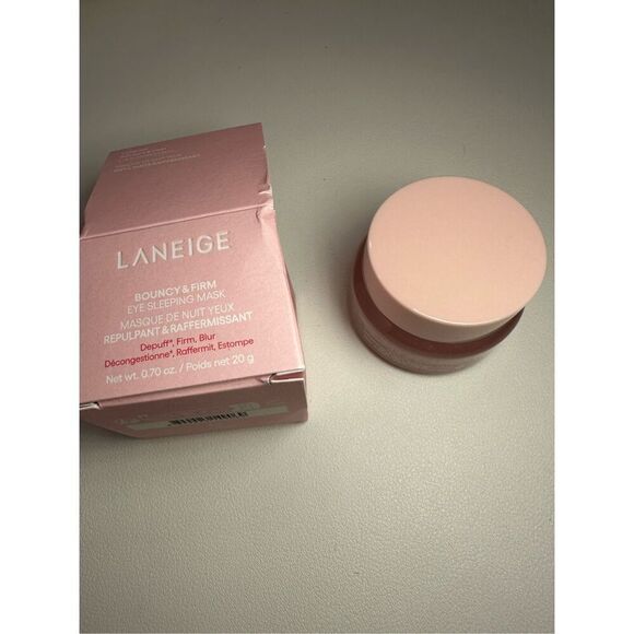 LANEIGE Bouncy & Firm Eye Brightening Sleeping Mask 20g with Peony + Collagen Co - Picture 3 of 6
